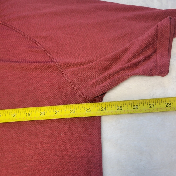 Lululemon Polo Shirt Mens XXL 2XL Red Metal Vent Tech Evolution Live In Practice - Picture 4 of 5